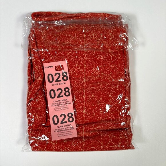 LuLaRoe Geometric Red and Cream Tile Mosaic Pattern New Leggings One Size OS - Picture 5 of 6